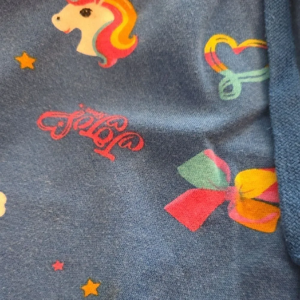 JoJo Siwa Blue Unicorn and Star Print Kids Joggers
